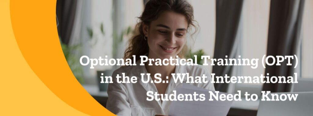 International student learning about OPT options available
